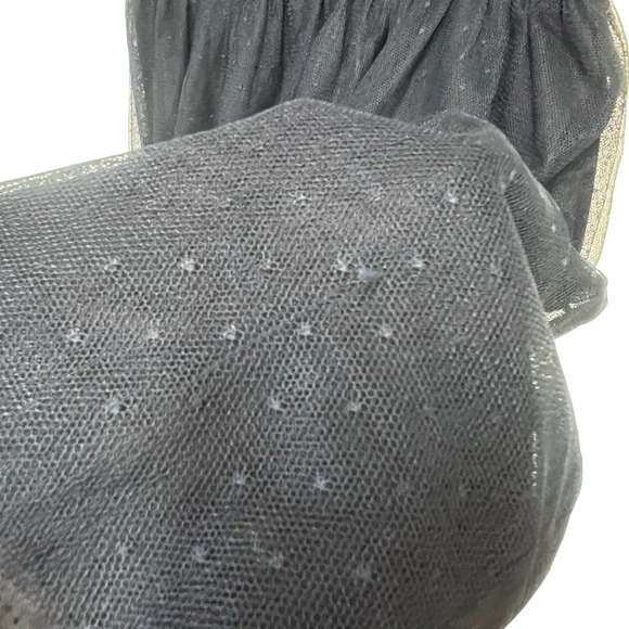 Zara Trafaluc Collection sleeveless blue button back dress w/tule dots medium - Picture 6 of 8